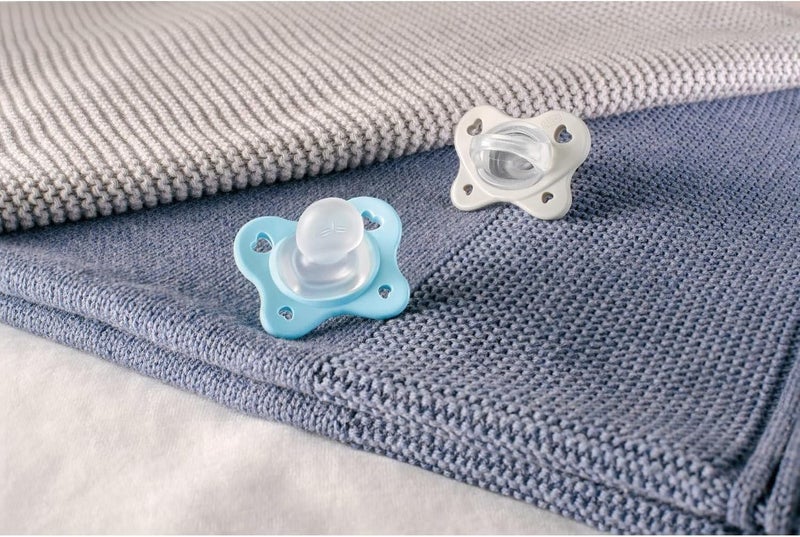 Chicco Physioforma Dual Soft Silicone Soother 2-6m (2 pcs), Blue - Image 4
